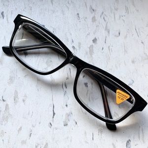 +2.25 Reading Glasses Unisex Horn Rim Hipster Rectangular Mens unisex Readers